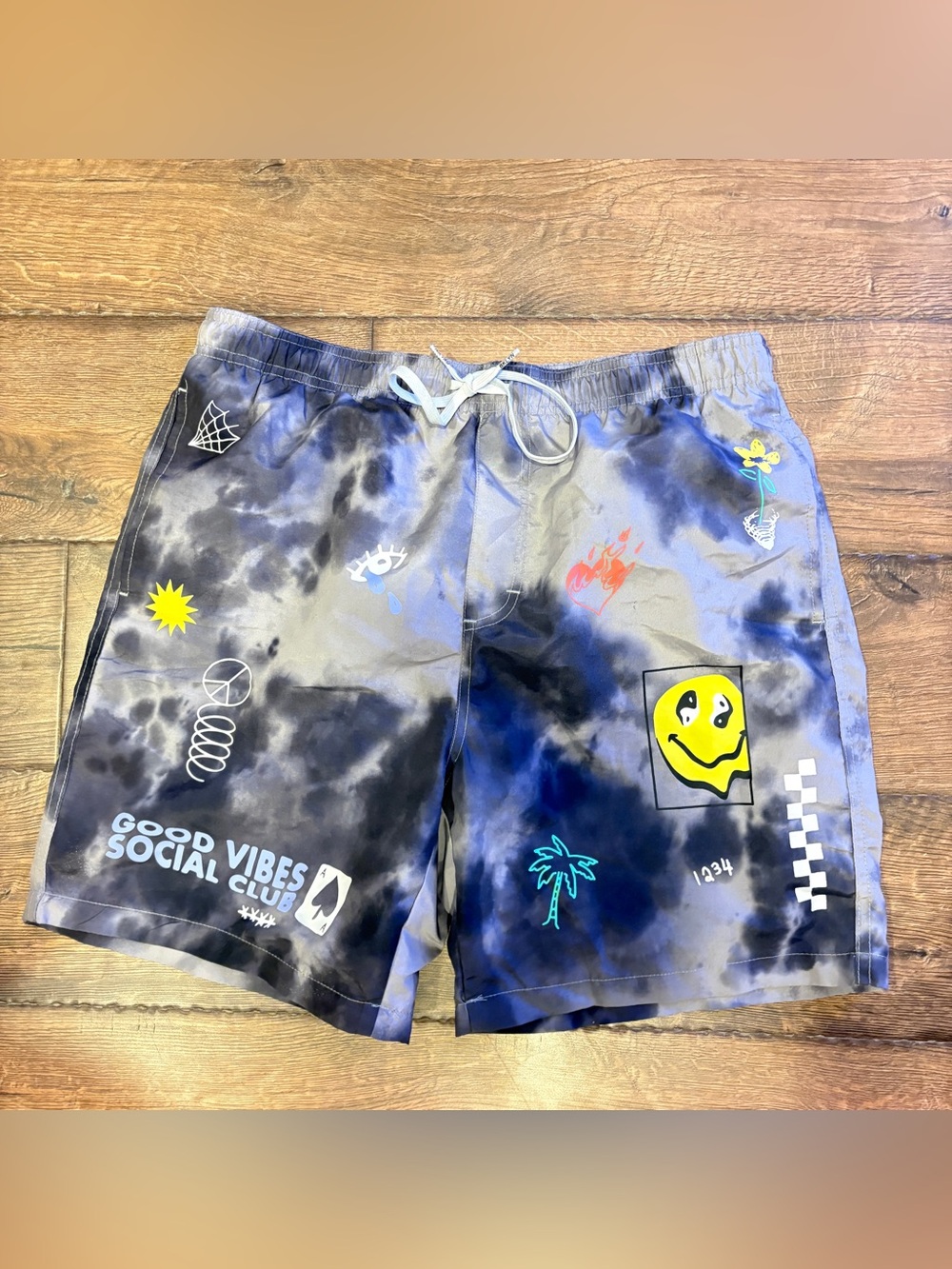 Brooklyn Cloth Tie Dye Printed Swim Trunks